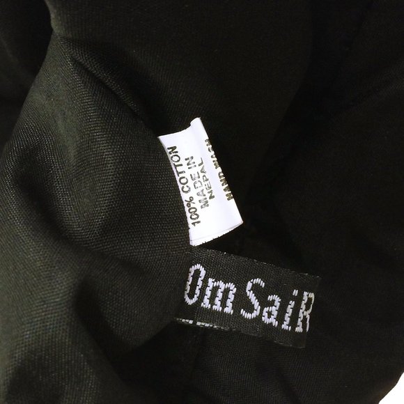 Vintage 90s Om Sai Ram Craft Nepal Backpack Boho Tapestry Tote Utility Travel - Picture 8 of 13